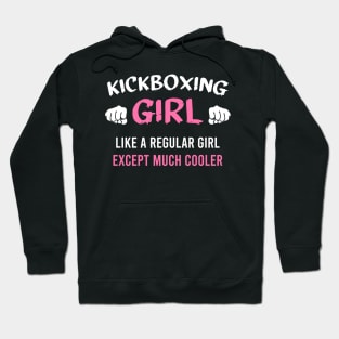 Kickboxing girl, gift for kick boxing woman Hoodie